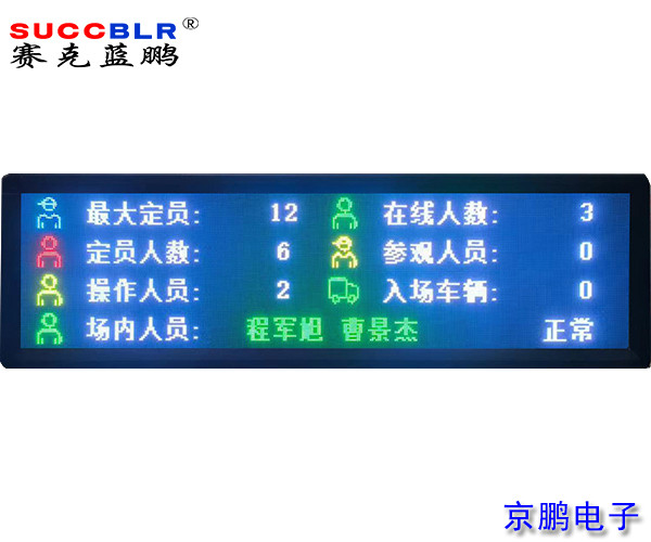 【門禁式定員監控係統設備】賽克藍鵬SUCCBLR定製室外P4全彩LED屏（píng）